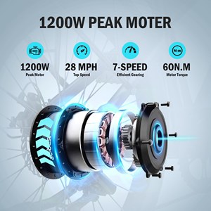 ACTBEST Core 2.0 Envío Gratuito en EE. UU. Bicicleta Eléctrica Urbana de Estilo Clásico de 500 W y 48 V ACTBEST - Product Image 4