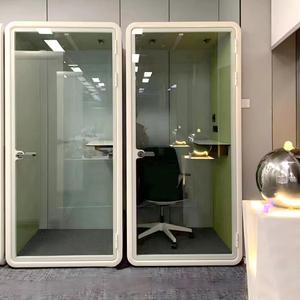 Cabina de Oficina Privada Insonorizada con Cristal, Diseño Minimalista, Cabina Independiente para Oficina en Casa, Espacio de Trabajo, Sala de Reuniones - Product Image 6