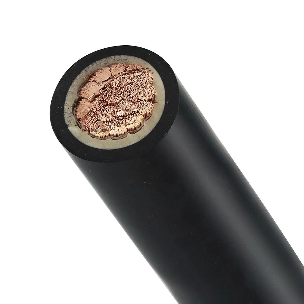 Cables de alimentación eléctrica QianHao, 16mm, 50mm, 70mm, 95mm, funda de goma, núcleo Flexible de cobre suave para soldadura Industrial