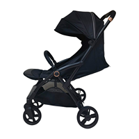 Poussette bébé pliable d'une seule main, cadre en aluminium léger, poussette de voyage portable avec auvent réglable