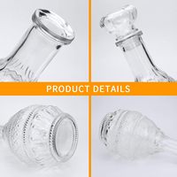 Hotsale Usine Prix Parfum Rechargeable Vide Bouteille En Verre Ambre Distributeur Décanteur En Verre avec Couvercle En Verre 1000ml