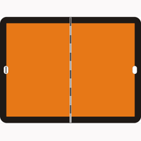 Plaque d'identification des marchandises dangereuses pliable en aluminium 400*300mm, panneau d'avertissement réfléchissant arrière pour camion avec verrou