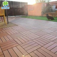 Wpc Floor Decking Premium Spliced Wood Texture WPC Tiles - Modern 30x30 60x60 Waterproof Composite Decking for Garden Terrace