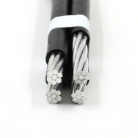 Cables de caída de servicio agrupados aéreos PE/XLPE Cable ABC de bajo voltaje aislado Conductor AAC/AAAC/ACSR