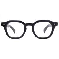 Nouveauté personnalisée Montures de lunettes optiques en acétate à rivets de luxe pour femmes Lunettes rétro Montures de lunettes optiques faites à la main