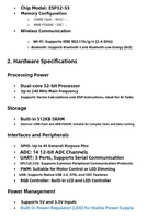 Carte de développement ESP32-S3-N8R8 WiFi sans fil + pour MCU double cœur 32 bits AI Robot Xiao Zhi