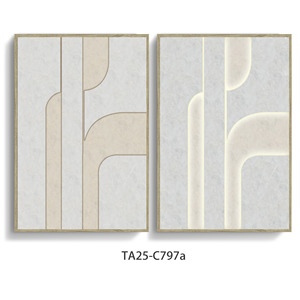 Minimalistische geometrische LED canvas wanddecoratie, moderne lijsten wandkunst voor woonkamer huisdecoratie - Product Image 6