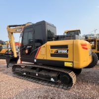Excavadora Usada de Alta Eficiencia Sany SY135C de 13 Toneladas, con Bombas Hidráulicas de Alto Rendimiento y Motor Isuzu Original en Stock