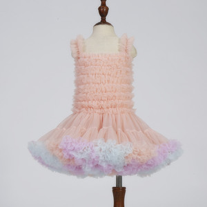 Vestidos de Tul Rosa para Bebé, Diseño de Tutú Pomposo para Fiesta de Cumpleaños, Ropa de Fiesta para Recién Nacida, Tul Suave con Volantes, Vestido de <span class=keywords><strong>Princesa</strong></span> para Niña - Product Image 6
