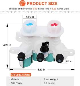 W11096268 <span class=keywords><strong>Lave</strong></span>-<span class=keywords><strong>linge</strong></span> <span class=keywords><strong>Whirlpool</strong></span> Valve d'admission d'eau Solénoïdes de vanne d'admission d'eau Pièces détachées pour <span class=keywords><strong>lave</strong></span>-<span class=keywords><strong>linge</strong></span> W10632527 W11220230 W10758829 - Product Image 3