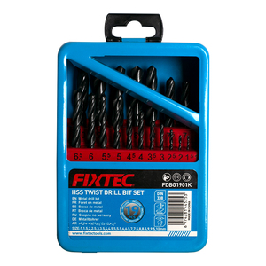 Juego de Brocas FIXTEC HSS 4241 Din338 de 19 Piezas, 1-10 mm, Vástago Recto Universal, FDBG1901K, Juego de Brocas HSS de 19 Piezas, FDBG1901K, FDBG - Product Image 5