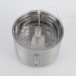 Alimentador de <span class=keywords><strong>bebedero</strong></span> con filtro para gatos de 2,5 L, alimentador de bebidas de acero inoxidable para mascotas con <span class=keywords><strong>grifo</strong></span>, dispensador de agua automático para mascotas - Product Image 3
