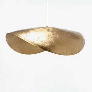 Affordable Luxury Hammed Brass Suspension Pendant lamp For Living Room