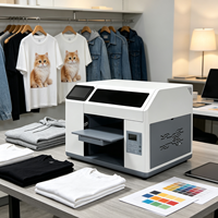 Imprimante DTG à plat A3 Reeleyin pour impression directe sur vêtement, fonctionnement facile, machine d'impression économique pour T-shirt, sweat-shirt, denim