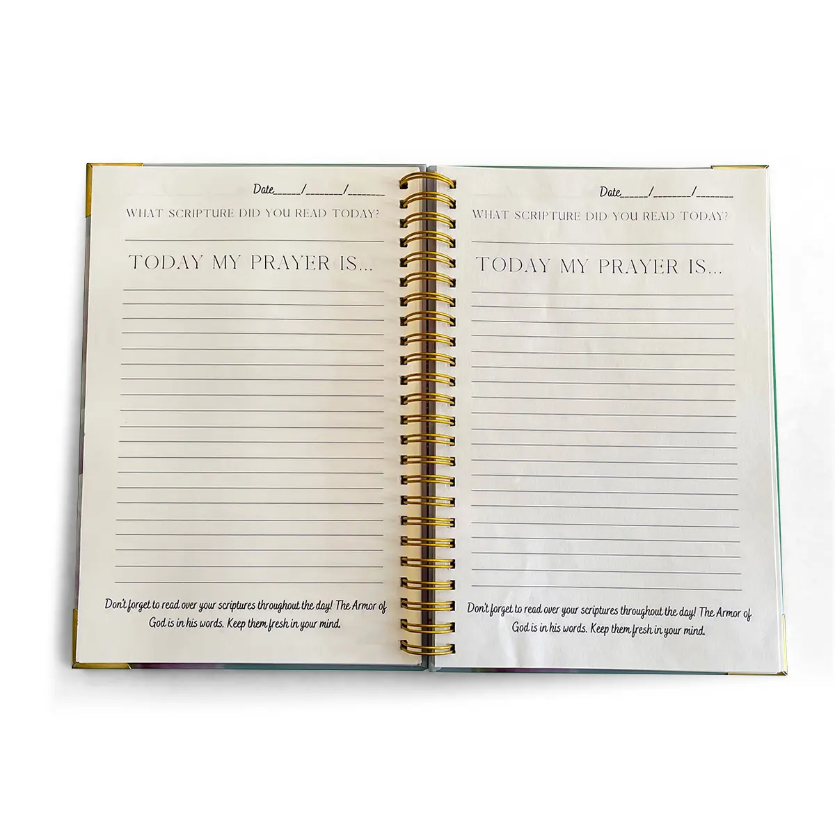 Servizi di stampa di libri di fabbrica professionale planner notebook stampa copertina personalizzata logo diario diario di preghiera