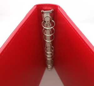 Tùy chỉnh màu Đỏ PU da 9 vòng chất kết dính danh mục đầu tư Organizer Vegan Da kính giá danh sách - Product Image 2