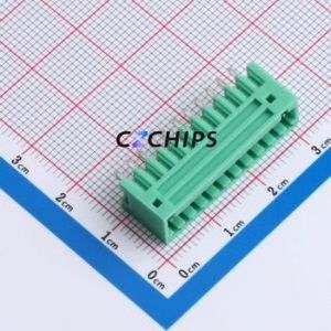 MX2EDGVC-2.54-11P-GN01-Cu-A Plug-in Terminal Block Through hole,P=2.54mm Board-to-Board / Socket - Closed 1x11P 2.54mm Green - Product Image 1