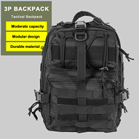 Sac à dos tactique de sport en Oxford 900D personnalisé par un fabricant thaïlandais, système Molle, fermeture éclair, résistant à l'eau, antivol, 25L-45L