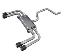 Échappement TIG haute température en acier inoxydable 304 poli miroir de haute qualité, épaisseur 1,5 mm, pour Audi A3 8V 8P 1.4 TFSI (2007-2020)