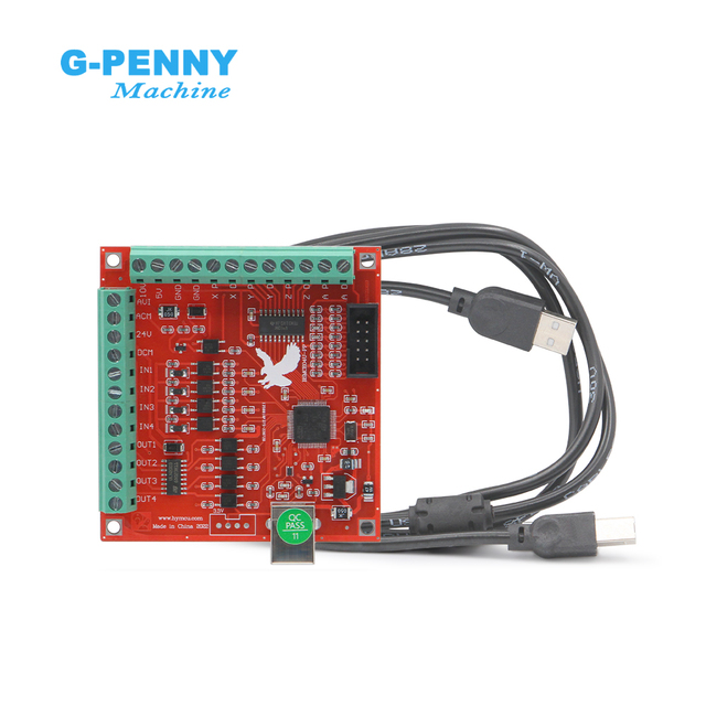 Customize Feidiao Card 4 Axis Red USB Interface MACH3 CNC Interface Board Motion Control Card
