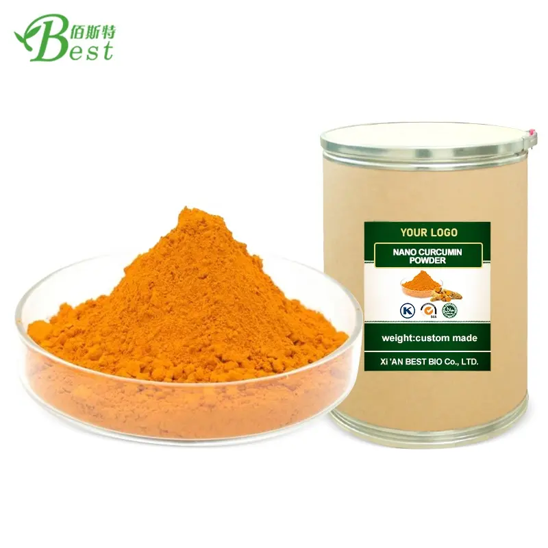 Tinh khiết Hữu Cơ bột nghệ Curcuma longa chiết xuất củ nghệ chiết xuất với bioperine 95% -10:1curcuminoids Curcumin bột