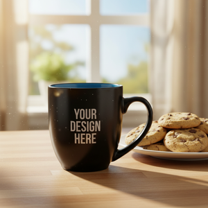 <span class=keywords><strong>Promo</strong></span> Bistro İki Renkli Porselen Kahve Kupaları 473 ml Modern Tasarım Pantone Renkleri ve Logo Baskılı İş Hediyeleri İçin - Product Image 3