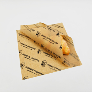 Custom Logo <b>Red</b> Coated Virgin Eco-Friendly Hamburger Sandwich Wax Baking <b>Paper</b> Food Grade Oil-proof Disposable <b>Wrapping</b> 30X40cm - Product Image 1