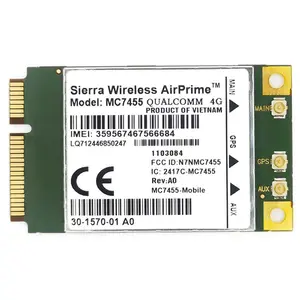 ierra Wireless AirPrime MC7455 MINI PCIe FDD / TDD LTE 4G Module CAT6 DC-HSPA + GNSS WWAN Card USB 3.0 MBIM Interface