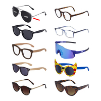 Autocollant de lentille drapeau de pays lunettes de soleil mode ronde surdimensionnée Double pont sténopé lunettes de soleil pour cadeaux
