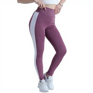Leggings pour femmes à taille haute avec cordon de serrage, unis, effet ventre plat, écologiques, durables, sans coutures, longueur intégrale, imperméables et coupe-vent - Product Image 1