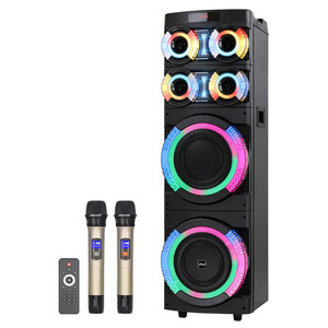 MT-1291 Dual 12-inch Bluetooth <b>Speaker</b> 3060W Outdoor Portable With <b>Microphone</b> For Square Dancing Parties - Product Image 3