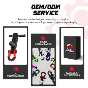 Ambull phổ biến giá thấp xe phía sau Trailer thép <span class=keywords><strong>Tow</strong></span> <span class=keywords><strong>Hook</strong></span> 18t phục hồi Hitch Receiver với Bow còng <span class=keywords><strong>Tow</strong></span> D-Ring - Product Image 6