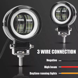 <span class=keywords><strong>3</strong></span> pouces rond led 20w led phare de travail 4X4 tout-terrain projecteur antibrouillard pour la conduite de moto auxiliaire autres lampes de voiture - Product Image 3