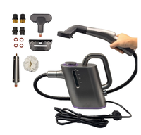 Nettoyeur vapeur portatif 1500W, vapeur haute température 3,5 bars avec brosses et buses pour le detailing automobile, la maison, la cuisine, les sols en carrelage