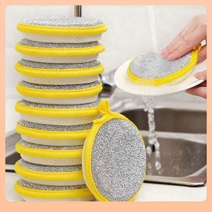 Double-Sided Dishwashing Sponge with Brush <b>Environment</b> Friendly High Absorption (750%-2000%) Rectangle Shape for Kitchen Use - Product Image 6