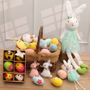 <b>New</b> Easter Felt Rabbit Hanging Ornament Bouquet Car <b>Decoration</b> Spring Holiday Celebrations Decor - Product Image 2