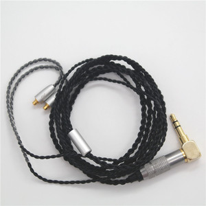 Reproductor de MP3 Twisted con cable Shure chapado en plata para adaptador de auriculares Se535 Se846 Ue900 Es50 Es60 - Product Image 1