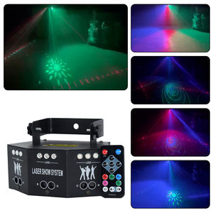 15 ojos a todo color RGB luz láser de escenario DJ Disco Night Club espectáculo de haz láser para KTV cuerpo de aluminio DMX512 MODO DE Control - Product Image 5
