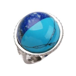 Joyería de Aniversario para Mujer, Diseño Italiano, Plata 925 con Piedras Preciosas, Estilo Vintage, Cristal y Diamantes de Imitación, Simple y Elegante - Product Image 1