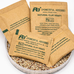 Saco dessecante de papel Kraft de bentonita Montmorillonite Embalagem absorvente de umidade natural e ecologicamente correto fábrica - Product Image 5