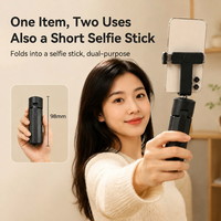 Mini trépied flexible en plastique en forme de pieuvre, support portable pour selfie, compatible avec les caméras d'action sportives et les smartphones, compatible Osmo