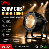Projecteur LED COB 200W à contrôle DMX512, boîtier en aluminium, haute puissance, double CCT réglable, commande vocale pour scène de performance