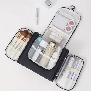 Trousse de Toilette Suspendue Grande Capacité Imperméable pour la Maison et les Voyages, Sac Cosmétique Durable avec Poignée et Crochet - Product Image 3