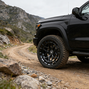 Jantes forgées Viaol Custom Gloss Black Aero Mesh de style turbofan pour la performance, 18-24 pouces - Product Image 4