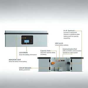 ระบบกักเก็บพลังงาน ESS แบบถอดประกอบได้ 48V 100Ah 20kW 5kW ชุดแบตเตอรี่ LiFePO4 แบบต่อขนาน 5 ชิ้น สำหรับใช้ในครัวเรือน - Product Image 3