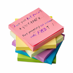 CJX769 Hot Sale Sticky <strong>Note</strong> Pad 10 Colors Sticky <strong>Notes</strong> Custom Logo Print Sticky <strong>Note</strong> Custom Size 3x3 Inches - Product Image 2