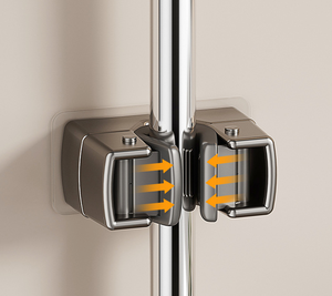 Support de vadrouille sans poinçon support de salle de bain en acier inoxydable multifonctionnel pince à vadrouille support de <span class=keywords><strong>balai</strong></span> prix d'usine - Product Image 4