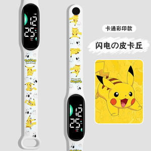 Ucuz toptan sıcak satış karikatür tasarım baskı bandı M9 hareketi dokunmatik ekran çocuklar su geçirmez spor dijital Led saatler - Product Image 3