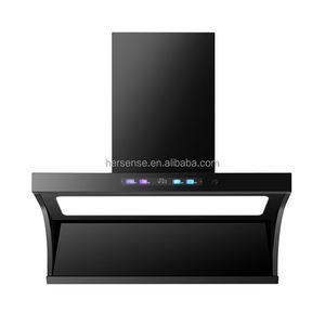 <span class=keywords><strong>Hotte</strong></span> aspirante intelligente 2025 NOUVEAU Arc Noir, commande vocale, moteur silencieux, débit d'air 18m³/min, pression statique maximale 430Pa, nettoyage automatique à la chaleur - Product Image 1