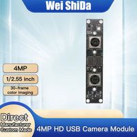 Module vidéo industriel, module de caméra USB à double objectif 8MP, CMOS X2 1/2.55'', 2560*1440*30fps, 100 °   FOV, objectif 2,8 mm, UVC